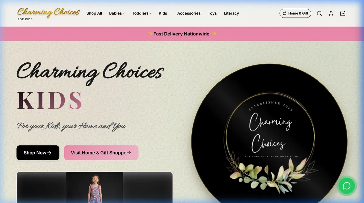 Charming Choices TT ecommerce website - home decor and gifts store in Chaguanas, Trinidad