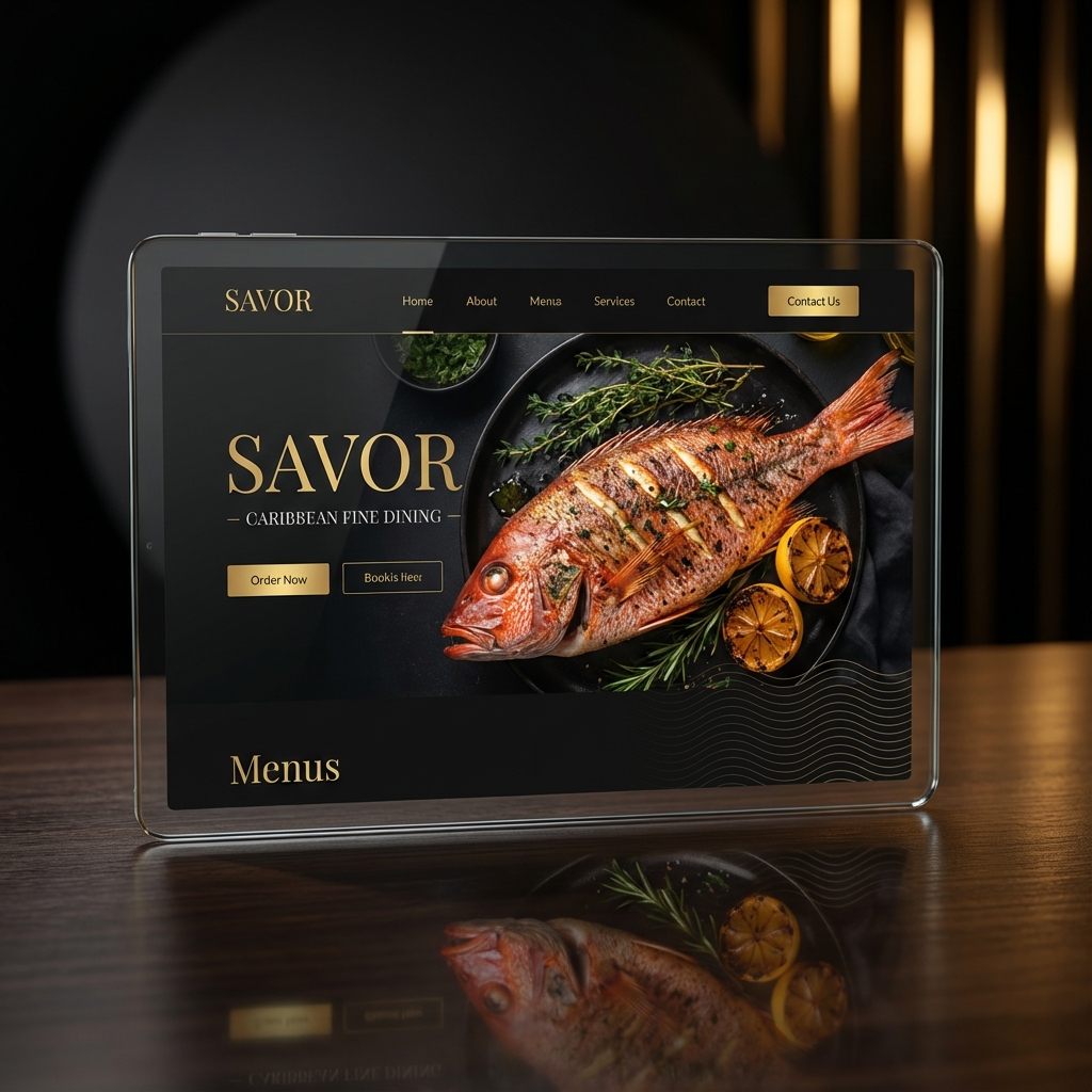 Savor Trinidad Restaurant Website Design
